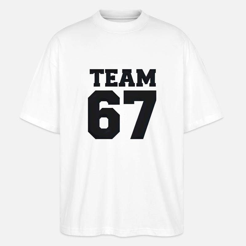 Team 67 - Stanley/Stella Oversized Unisex Bio T-Shirt Blaster 2.0 - Weiß