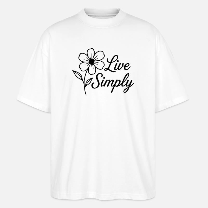 Vivre simplement - T-shirt bio Blaster 2.0 coupe oversize Stanley/Stella Unisexe - blanc