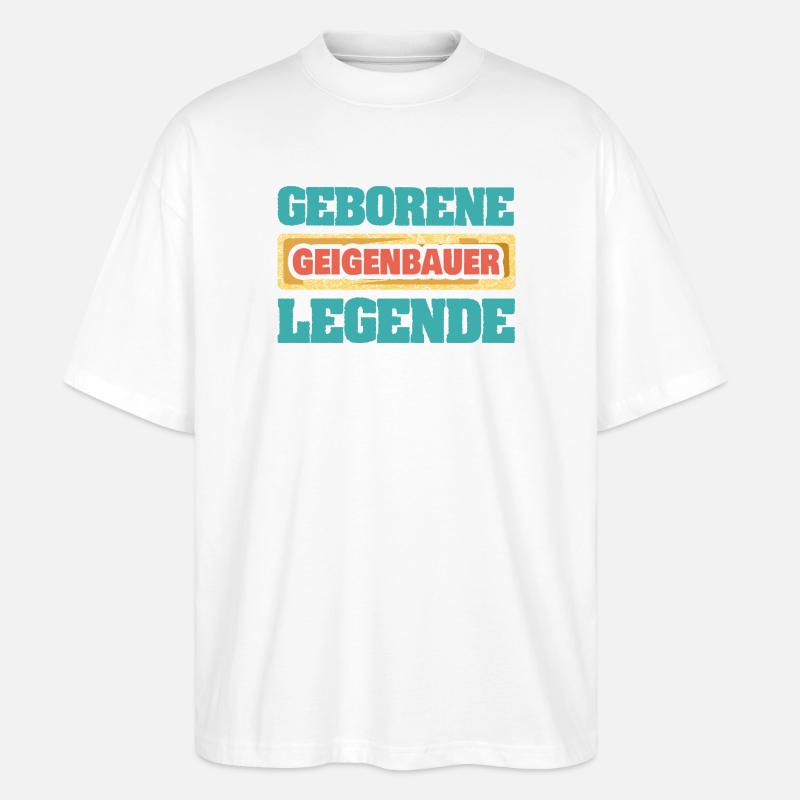 Profession: Violin maker - Stanley/Stella Oversized Unisex Organic T-shirt Blaster 2.0 - white