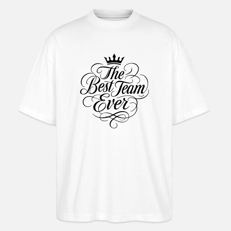 Das Beste Team Ever - Stanley/Stella Oversized Unisex Bio T-Shirt Blaster 2.0 - Weiß