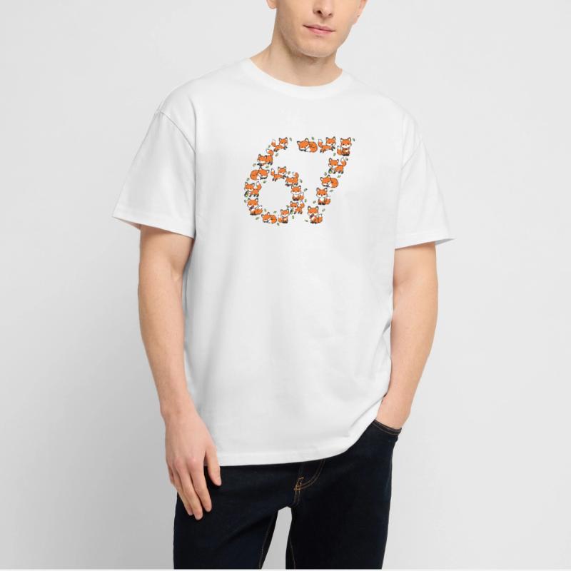 Fox Ring Pattern 67 Meme Stanley/Stella Oversized Unisex Organic T-shirt Blaster 2.0