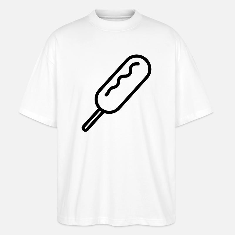 Corn Dog - Stanley/Stella Oversized Unisex Bio T-Shirt Blaster 2.0 - Weiß