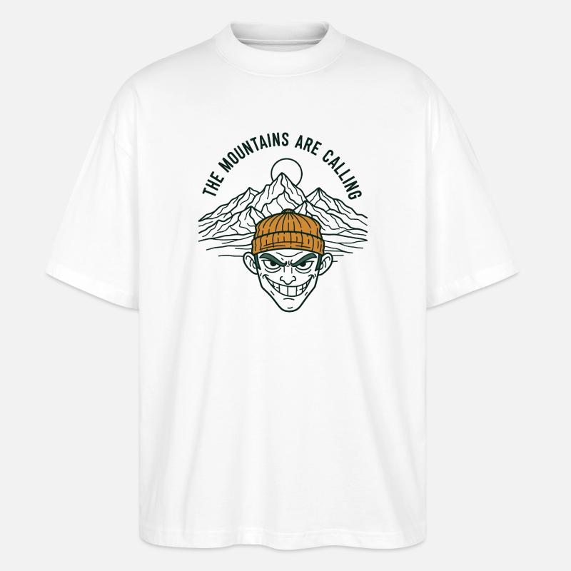 The Mountains are calling - Stanley/Stella Oversized Unisex Bio T-Shirt Blaster 2.0 - Weiß