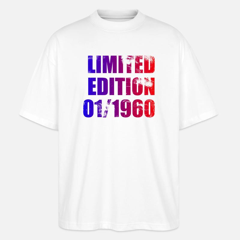 66e anniversaire Édition limitée 01/1960 - T-shirt bio Blaster 2.0 coupe oversize Stanley/Stella Unisexe - blanc