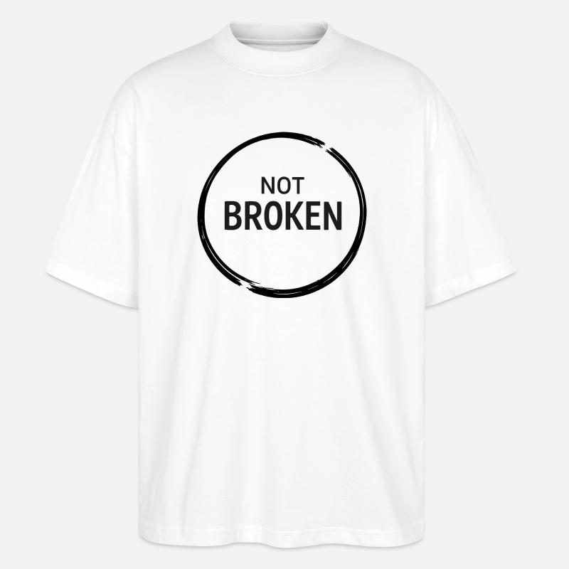 Not Broken Resilience Tee - T-shirt bio Blaster 2.0 coupe oversize Stanley/Stella Unisexe - blanc