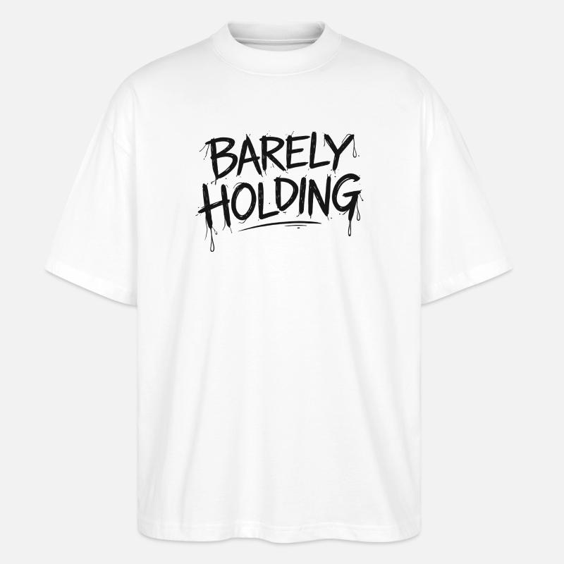 Kaum Halt Graffiti - Stanley/Stella Oversized Unisex Bio T-Shirt Blaster 2.0 - Weiß
