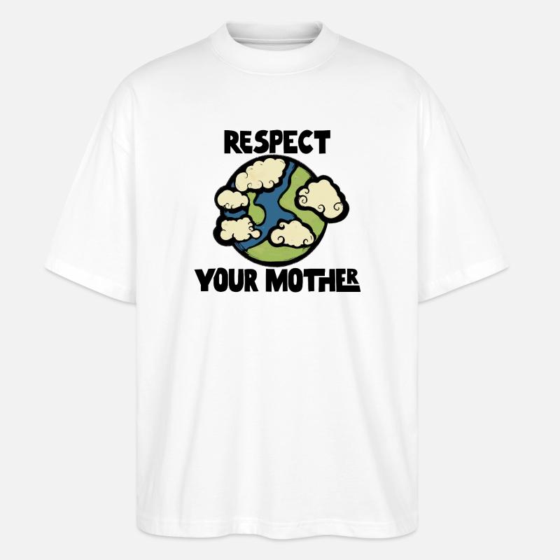 Whimsy Cloud Globe - Stanley/Stella Oversized Unisex Organic T-shirt Blaster 2.0 - white