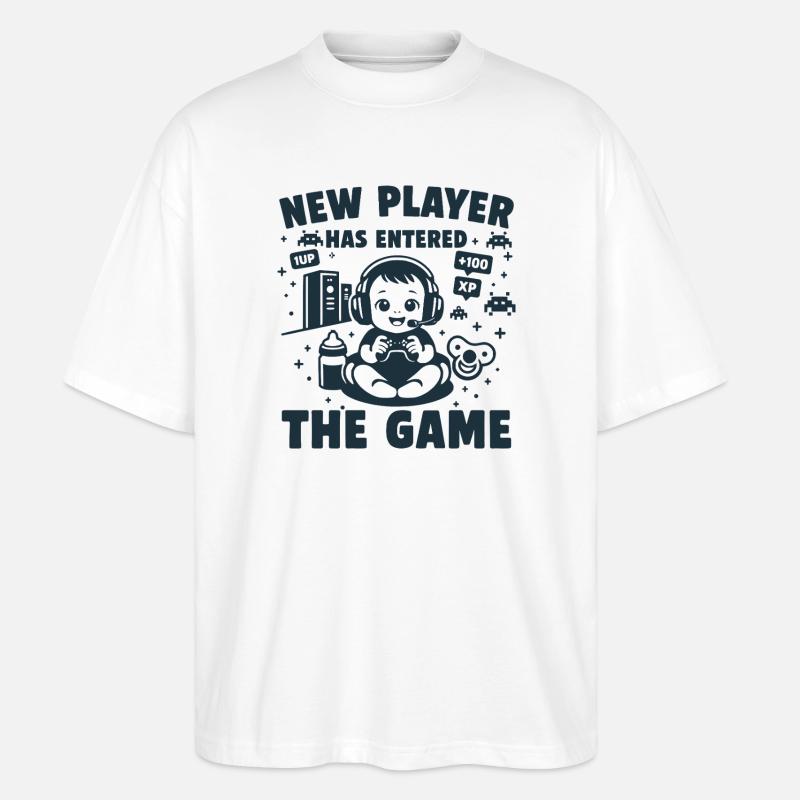 New Player has entered the Game - Stanley/Stella Oversized Unisex Bio T-Shirt Blaster 2.0 - Weiß