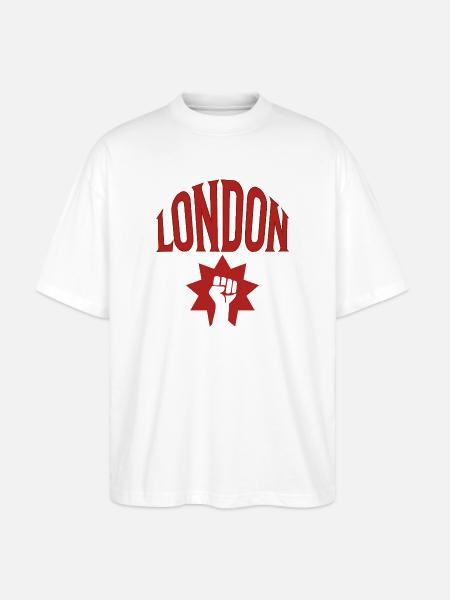 London - Stanley/Stella Oversized Unisex Bio T-Shirt Blaster 2.0 - Weiß