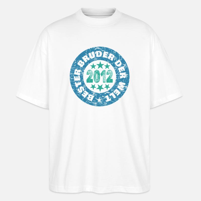 2012 - Stanley/Stella Oversized Unisex Bio T-Shirt Blaster 2.0 - Weiß