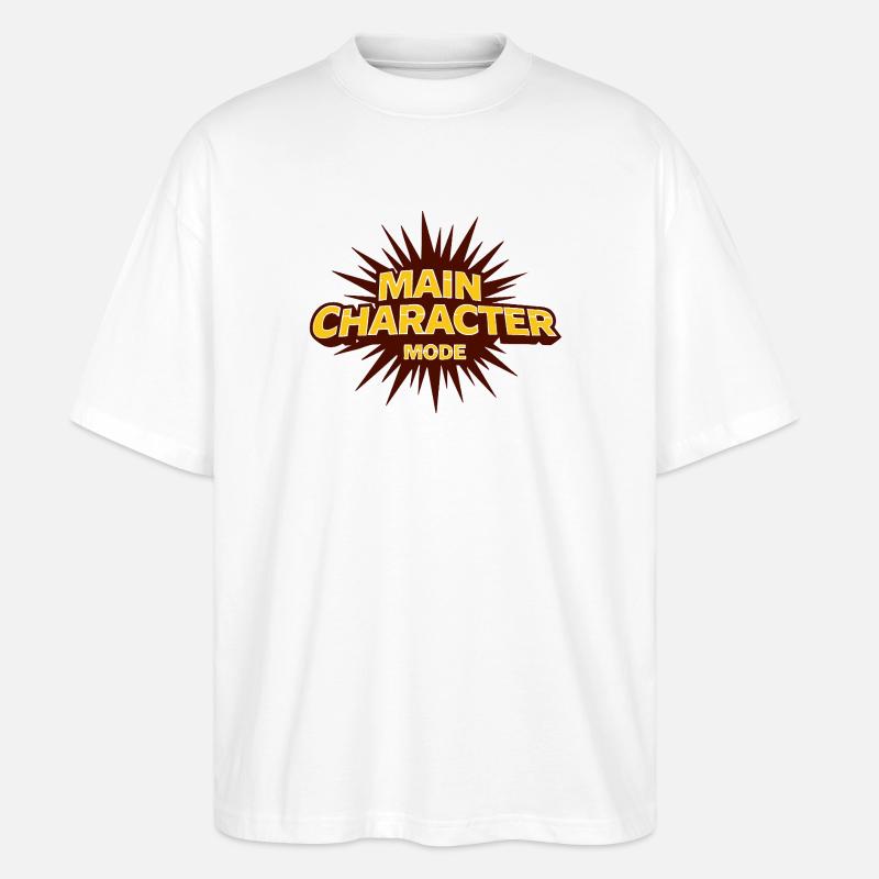 Mode personnage principal – Déclaration forte - T-shirt bio Blaster 2.0 coupe oversize Stanley/Stella Unisexe - blanc