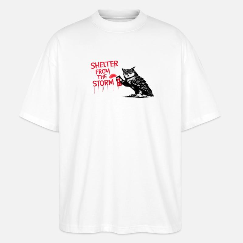 Shelter from the Storm - Stanley/Stella Oversized Unisex Bio T-Shirt Blaster 2.0 - Weiß