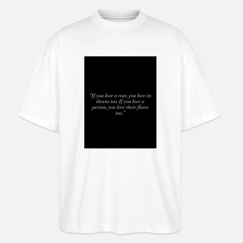 Liebe - Stanley/Stella Oversized Unisex Bio T-Shirt Blaster 2.0 - Weiß