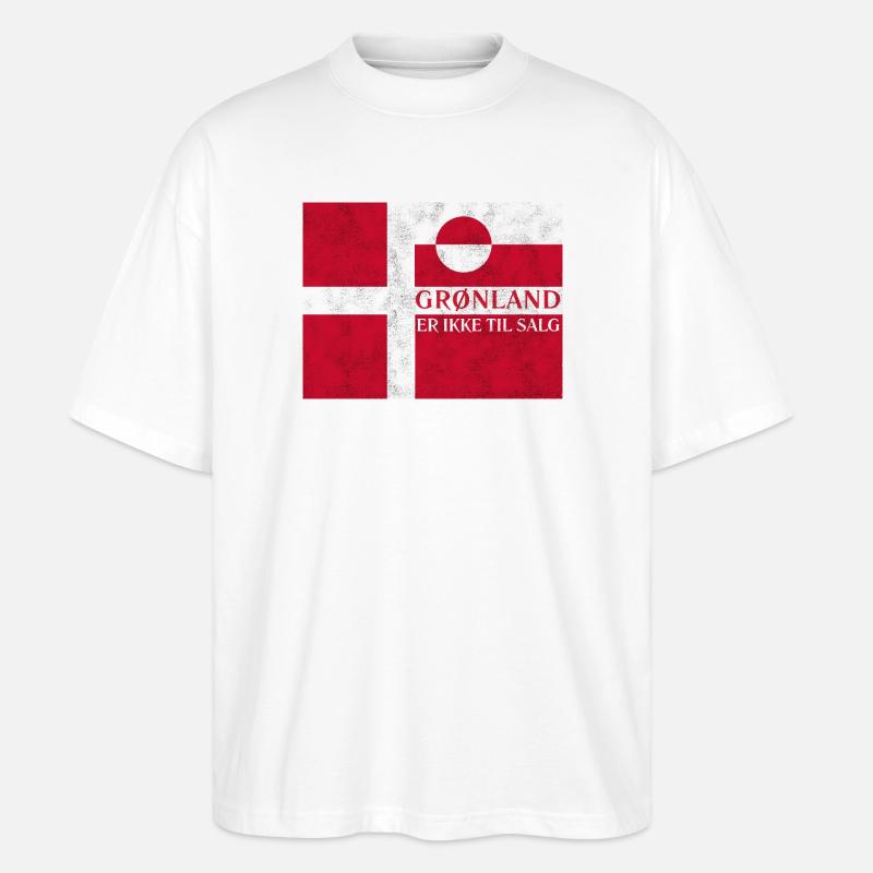Grønland Ikke Til Salg - Stanley/Stella Oversized Unisex Bio T-Shirt Blaster 2.0 - Weiß