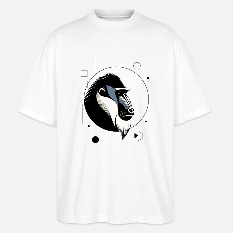 Mandrill - Stanley/Stella Oversized Unisex Bio T-Shirt Blaster 2.0 - Weiß
