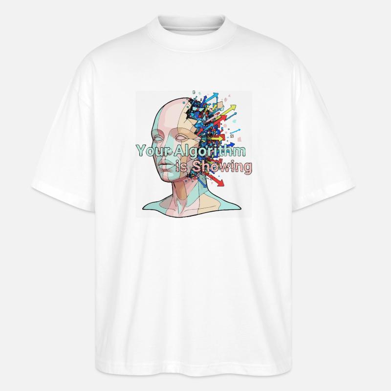 Dein Algorithmus zeigt es an - Stanley/Stella Oversized Unisex Bio T-Shirt Blaster 2.0 - Weiß