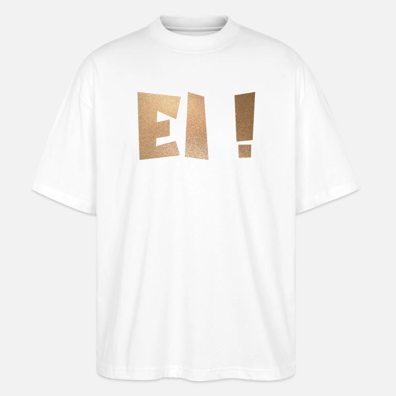 Eggshell Egg - Stanley/Stella Oversized Unisex Organic T-shirt Blaster 2.0 - white