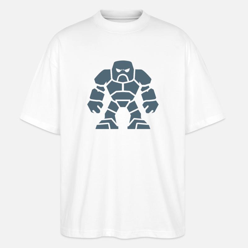 golem - T-shirt bio Blaster 2.0 coupe oversize Stanley/Stella Unisexe - blanc