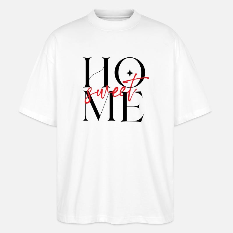Sweet Script Rouge - T-shirt bio Blaster 2.0 coupe oversize Stanley/Stella Unisexe - blanc