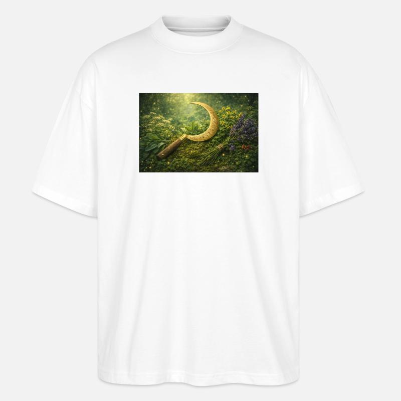 Kräuterkraft - Stanley/Stella Oversized Unisex Bio T-Shirt Blaster 2.0 - Weiß