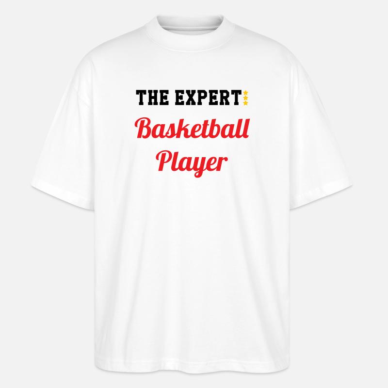 Der Basketball-Experte - Stanley/Stella Oversized Unisex Bio T-Shirt Blaster 2.0 - Weiß