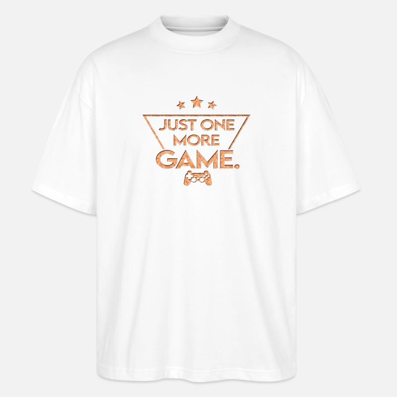 Just_one_more_game_-_retro_style_ - Stanley/Stella Oversized Unisex Bio T-Shirt Blaster 2.0 - Weiß