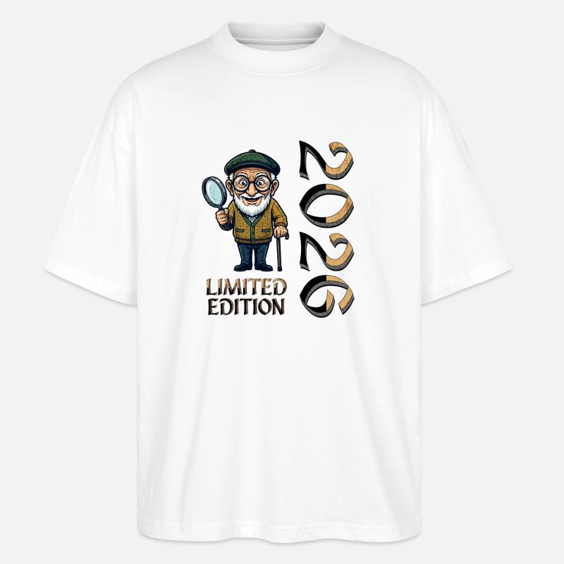 Limitierte Edition Rentner Ruhestand Opa - Stanley/Stella Oversized Unisex Bio T-Shirt Blaster 2.0 - Weiß