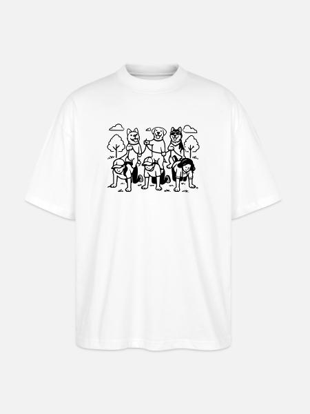 Dog Dog Edition dog rules - Stanley/Stella Oversized Unisex Organic T-shirt Blaster 2.0 - white
