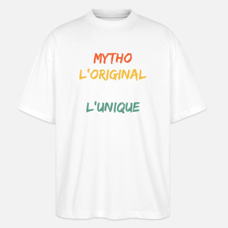 Mytho Original Le Vrai Unique - T-shirt bio Blaster 2.0 coupe oversize Stanley/Stella Unisexe - blanc