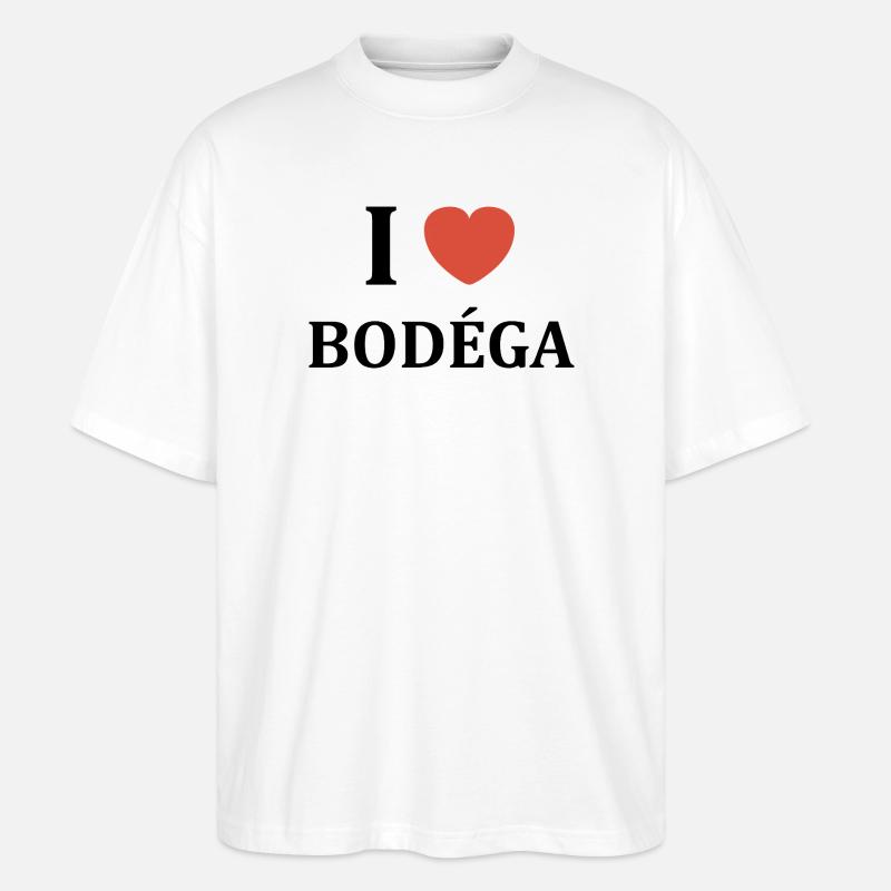 Bodega - Stanley/Stella Oversized Unisex Bio T-Shirt Blaster 2.0 - Weiß