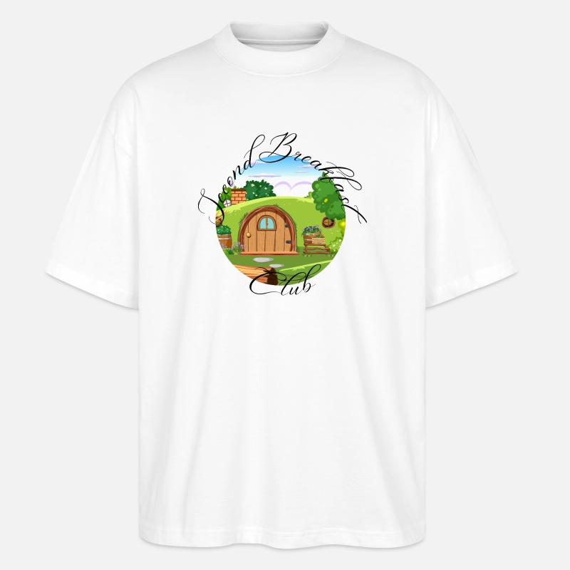 Second Breakfast - Stanley/Stella Oversized Unisex Organic T-shirt Blaster 2.0 - white