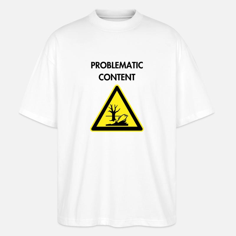 Problematischer Inhalt - Stanley/Stella Oversized Unisex Bio T-Shirt Blaster 2.0 - Weiß