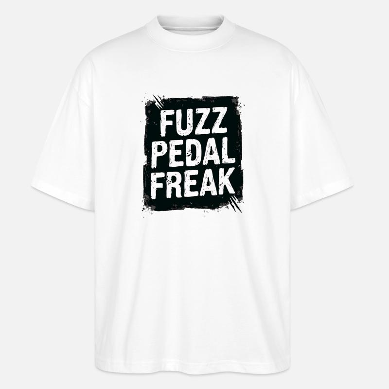 Fuzz Pedal Freak – Gitarren Sound Statement - Stanley/Stella Oversized Unisex Bio T-Shirt Blaster 2.0 - Weiß