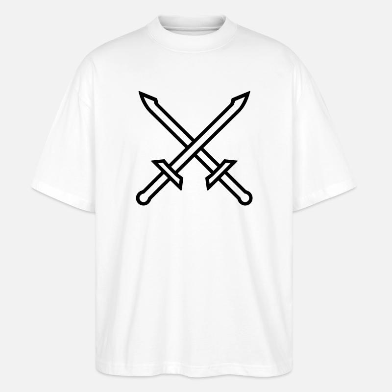 Deux épées - T-shirt bio Blaster 2.0 coupe oversize Stanley/Stella Unisexe - blanc