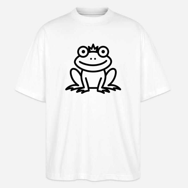 Frosch - Stanley/Stella Oversized Unisex Bio T-Shirt Blaster 2.0 - Weiß