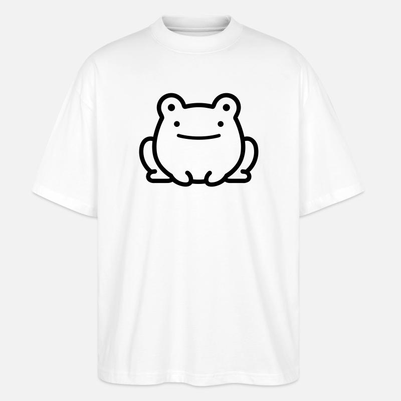 Frosch - Stanley/Stella Oversized Unisex Bio T-Shirt Blaster 2.0 - Weiß