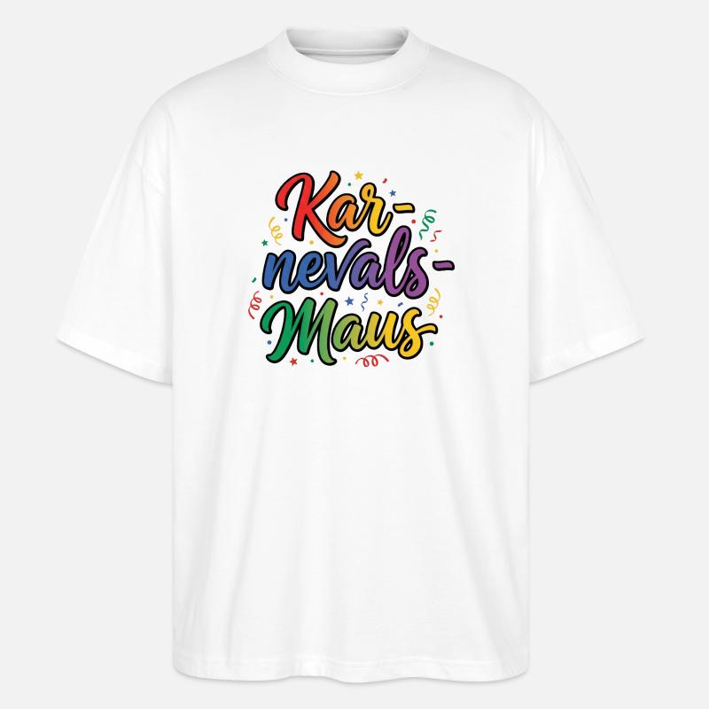 Carnival Mouse Cologne Carnival Mouse - Stanley/Stella Oversized Unisex Organic T-shirt Blaster 2.0 - white