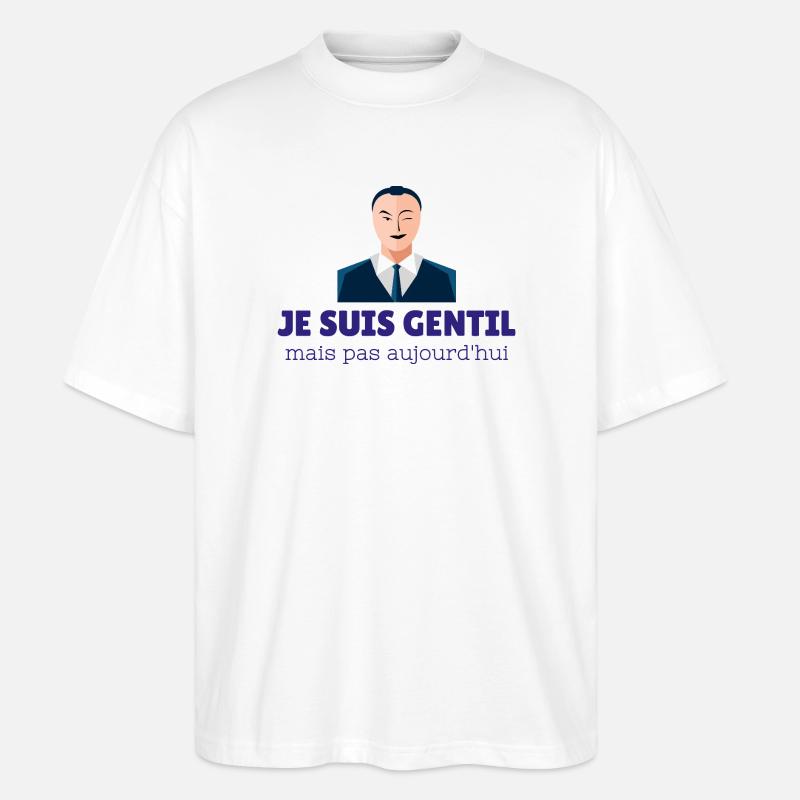 Schön, aber heute nicht - Stanley/Stella Oversized Unisex Bio T-Shirt Blaster 2.0 - Weiß