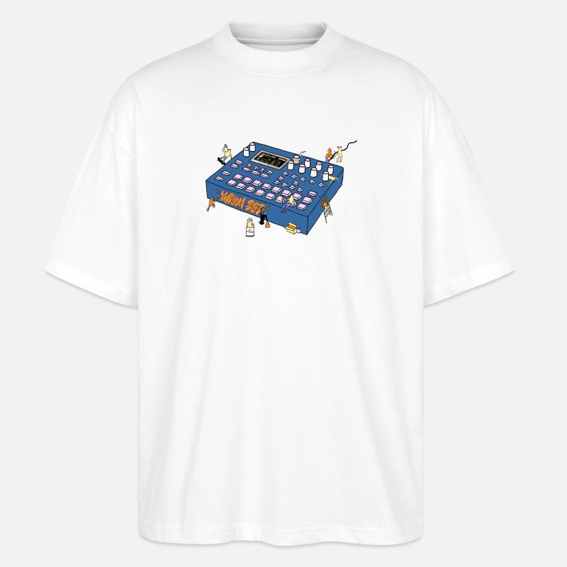 Mixing console - Stanley/Stella Oversized Unisex Bio T-Shirt Blaster 2.0 - Weiß