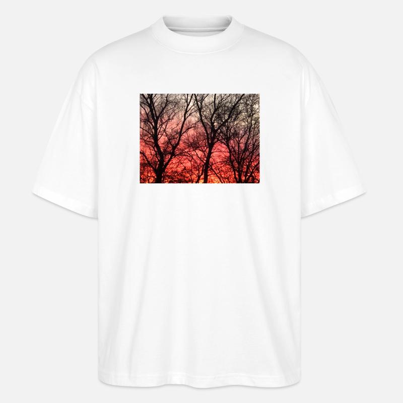 Abendrot_1 - T-shirt bio Blaster 2.0 coupe oversize Stanley/Stella Unisexe - blanc