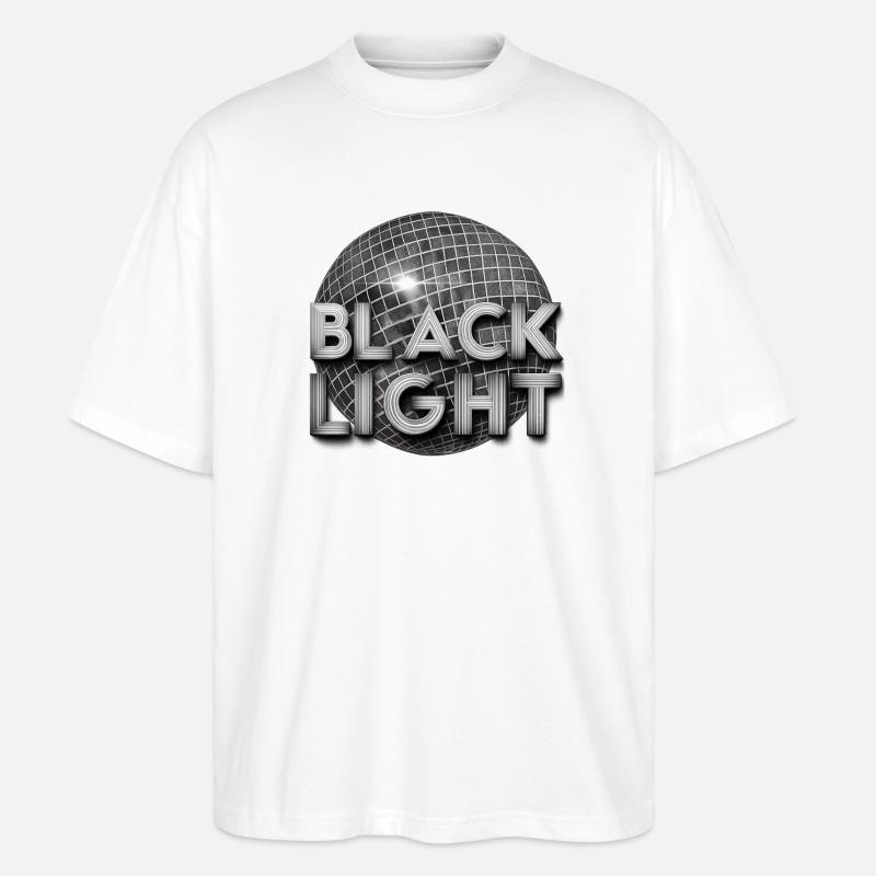 Black Light Retro Disco - T-shirt bio Blaster 2.0 coupe oversize Stanley/Stella Unisexe - blanc