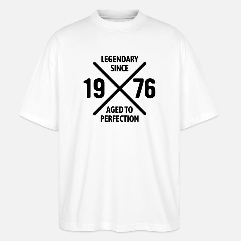 Legendary since 1976 | Aged to perfection - Stanley/Stella Oversized Unisex Bio T-Shirt Blaster 2.0 - Weiß