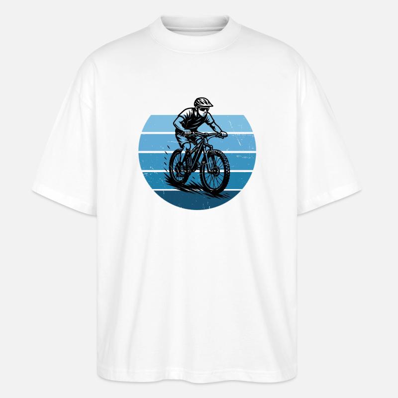 Déclaration directe sur le VTT - T-shirt bio Blaster 2.0 coupe oversize Stanley/Stella Unisexe - blanc