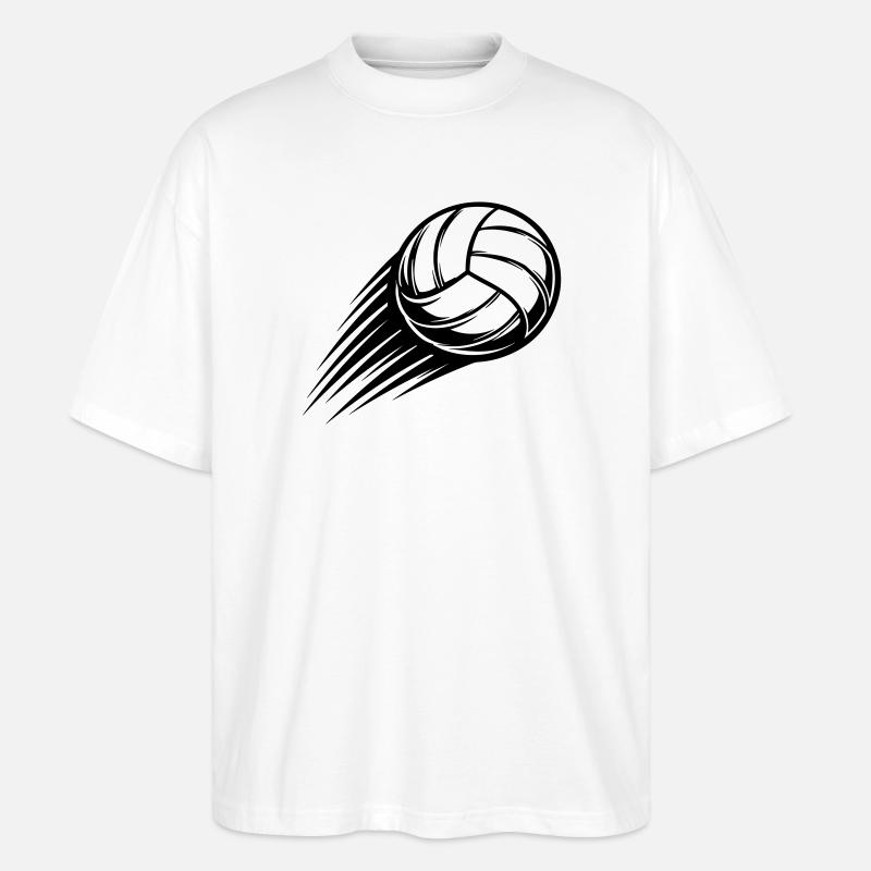 Volleyball Ball - Stanley/Stella Oversized Unisex Bio T-Shirt Blaster 2.0 - Weiß