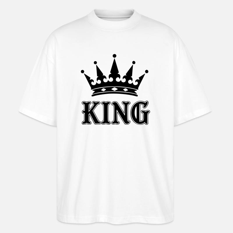Kronkönig - Stanley/Stella Oversized Unisex Bio T-Shirt Blaster 2.0 - Weiß