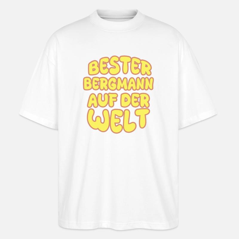 Berufung Bergmann - Stanley/Stella Oversized Unisex Bio T-Shirt Blaster 2.0 - Weiß