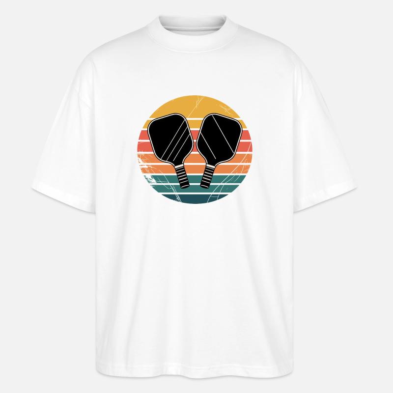 Pickleball - Stanley/Stella Oversized Unisex Bio T-Shirt Blaster 2.0 - Weiß
