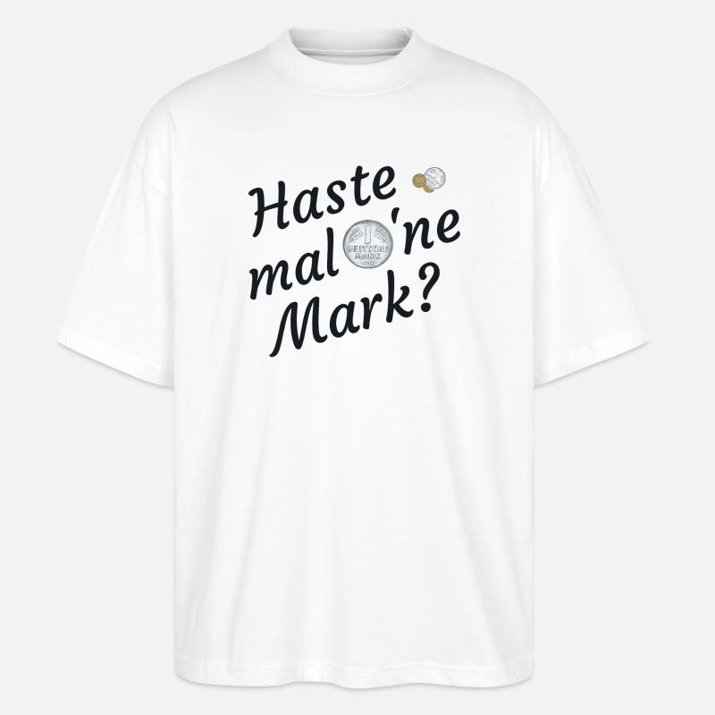 Haste Mal Eine Mark Nostalgie - Stanley/Stella Oversized Unisex Bio T-Shirt Blaster 2.0 - Weiß