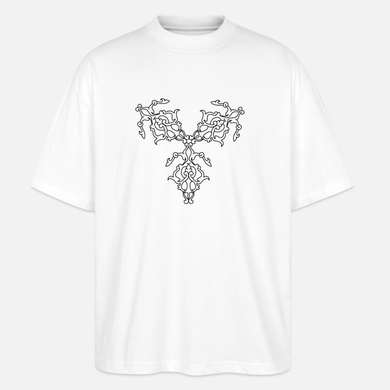Geometric Patterns - Stanley/Stella Oversized Unisex Organic T-shirt Blaster 2.0 - white