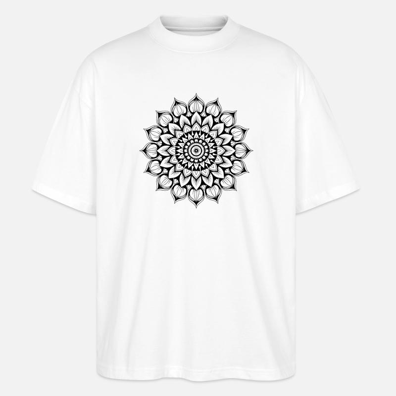Mandala - Stanley/Stella Oversized Unisex Bio T-Shirt Blaster 2.0 - Weiß
